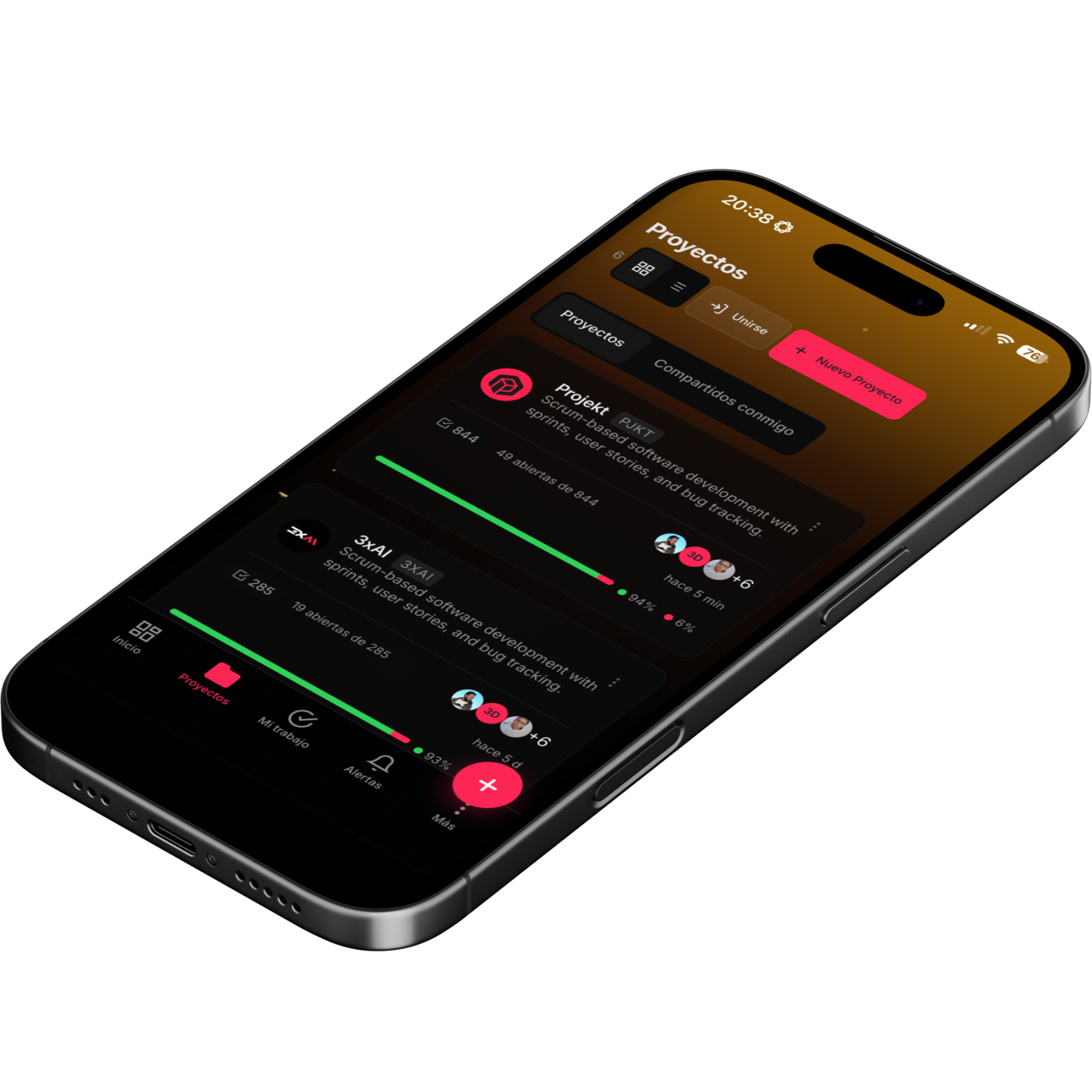 Projekt en iPhone 15 Pro